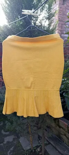 Saia sereia de malha com babado