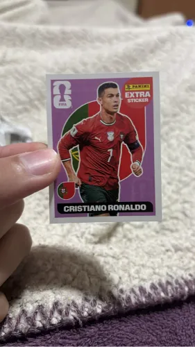 Figurinha legend roxa Cristiano Ronaldo