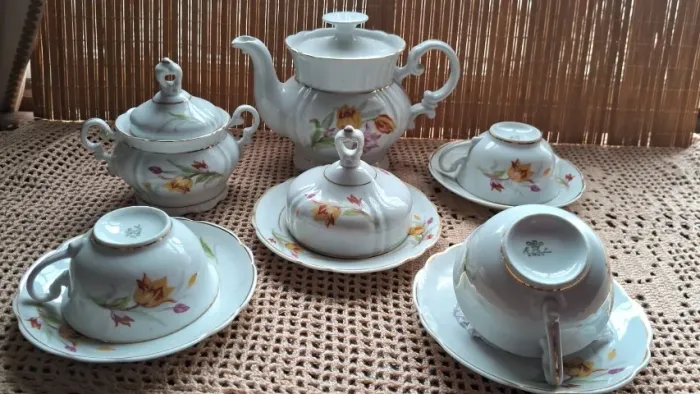 Jogo de Chá - Porcelana Real