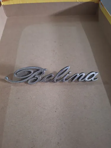 Emblema Belina original metal autêntico