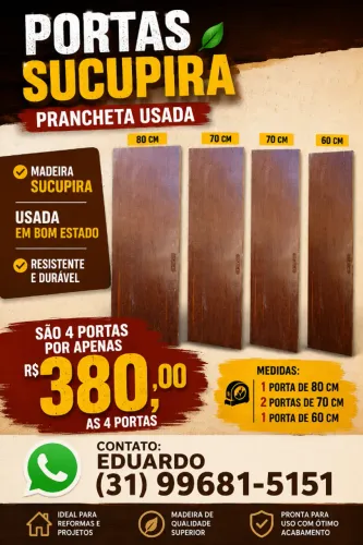 PORTA SUCUPIRA PRANCHETA BOM ESTADO.