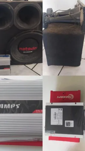 Caixa de som com módulo novo 