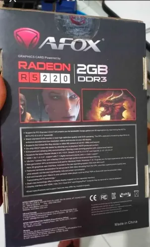 Placa de vídeo ddr3 2gb semi nova