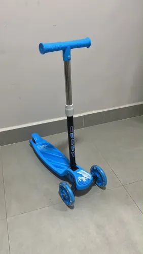 Patinete Infantil 3 Rodas Azul Novo - Altura Regulável