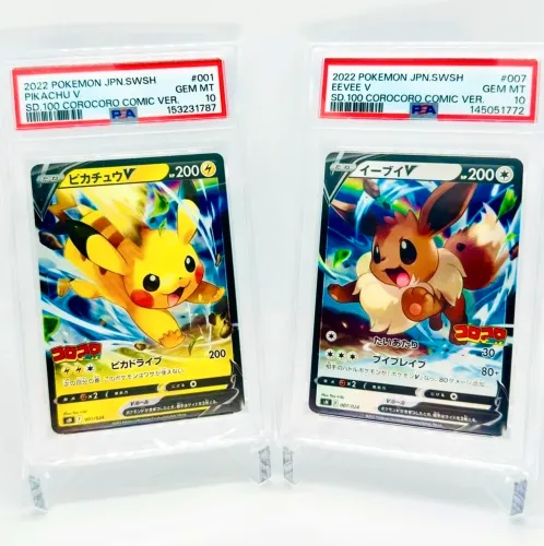 Pikachu e Eevee CoroCoro PSA 10