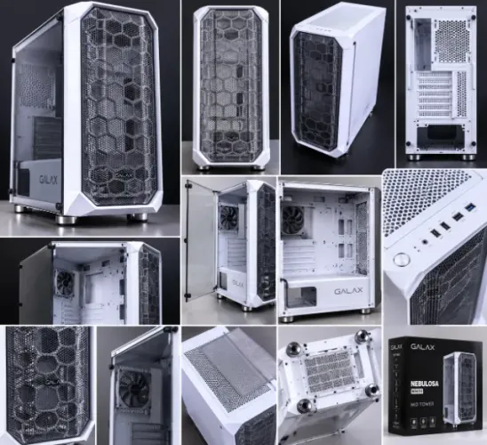 Gabinete White Galax Nebulosa 4 ventoinhas inclusas