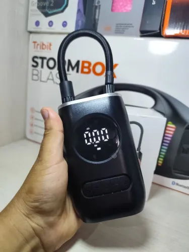 Mini compressor  encher pneu de carro,moto, bicicleta  e também bola e bóia (  novo  )