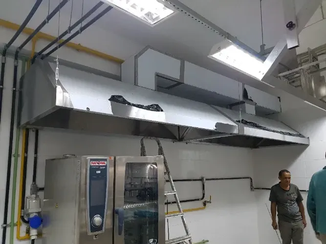 Coifa sistema de Exaustão