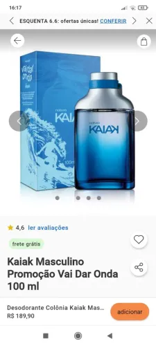 Vendo perfume novo na caixa de 189 valor original da natura por 140