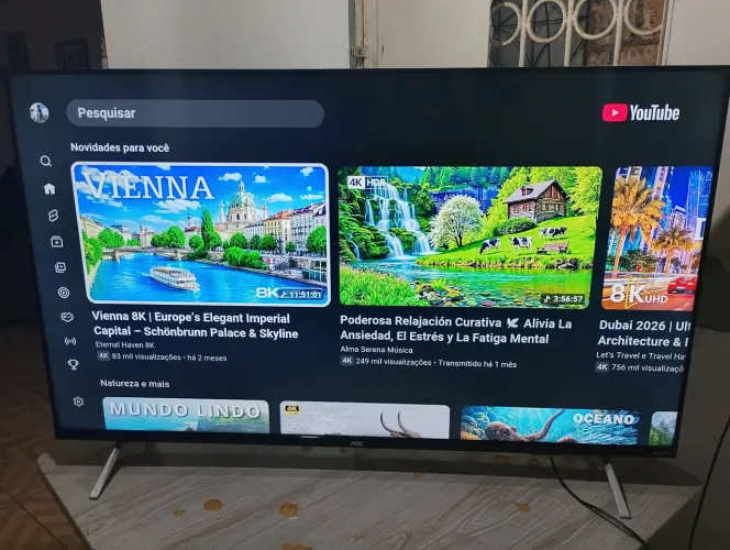 Smartv 50" UHD 4K AOC ROKU TELA INFINITA COMPLETA