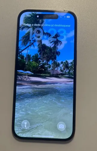 Iphone 14 pro 128gb dourado - parte traseira danificada