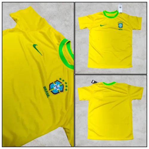 Camisa Brasil Amarela dri-fit (M, G e GG)