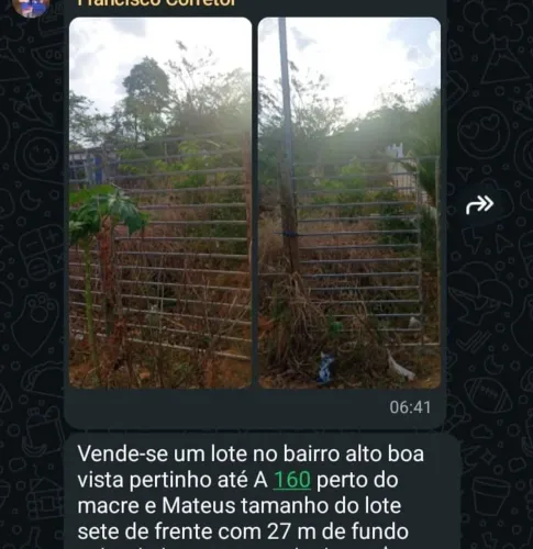 Vendo este lote