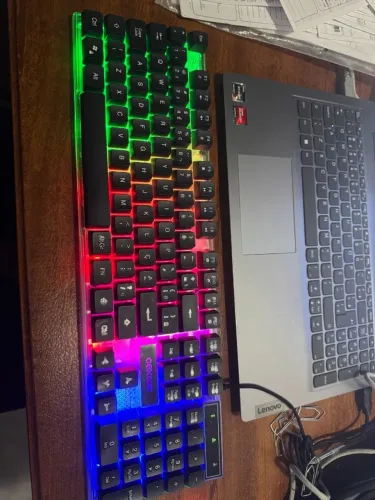 Notebook Lenovo Ryzen 5 | 20GB RAM | 2 SSDs | Kit Gamer RGB Completo