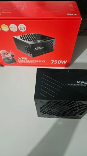 Fonte XPG Core Reactor II VE, 750W, 80 Plus Gold, Modular (Seminova 3 meses de garantia)