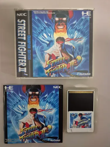 01 HuCard/Jogo Original de PC ENGINE: STREET FIGHTER 2 (o mesmo da foto);