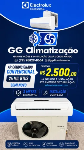 Ar condicionado 24 mil BTUs Electrolux 