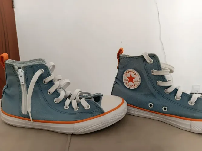 Converse All Star Original Cano Alto com Zíper - Tam. 34 | Pouquíssimo uso