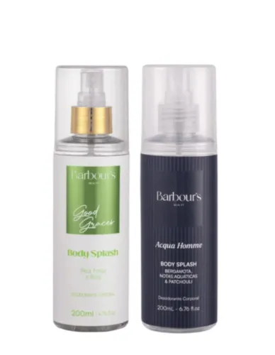 Kit 2 Body Splash Desodorante Colônia 200ml - Good Graces e Acqua Homme