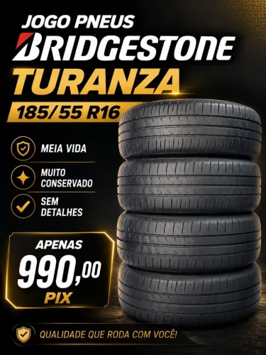 Pneu Bridgestone Turanza 18555R16 meia vida muito bom 990.00 Bairro Cidade nova BH 