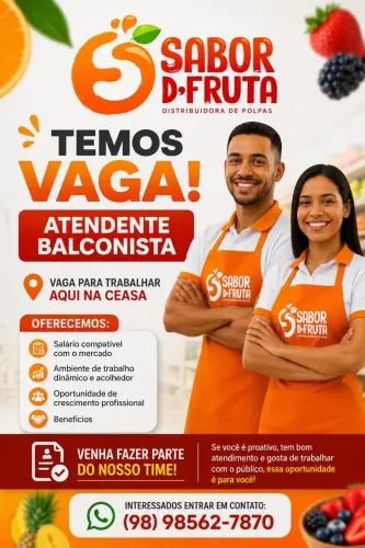 Vaga para Atendente Balconista
