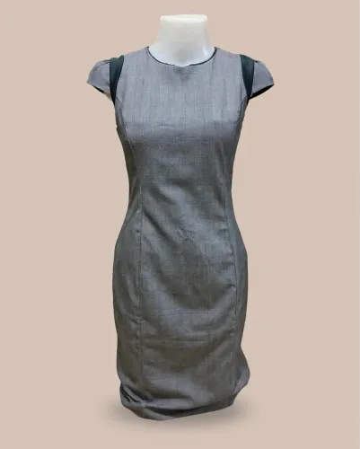 Vestido Cortelle Xadrez Cinza 40