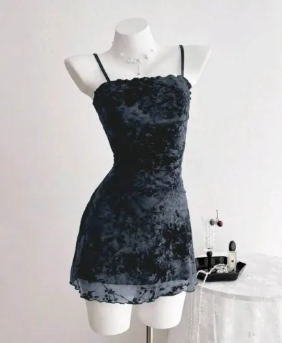 Vestido azul da shein nunca usado <br>Tamanho PP, nunca usado