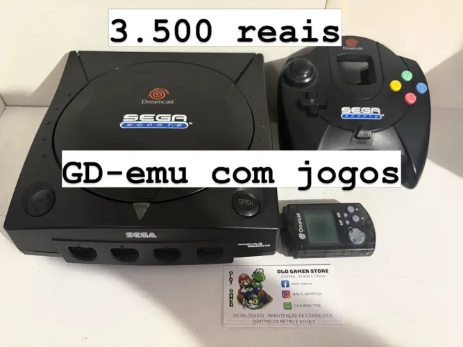 Sega Dreamcast com gd emu 