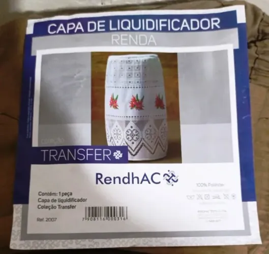 Capa de Liquidificador em Renda