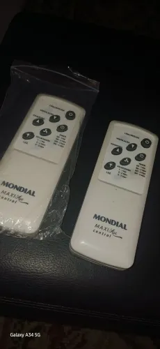 2 controles  originais ventiladores mondial