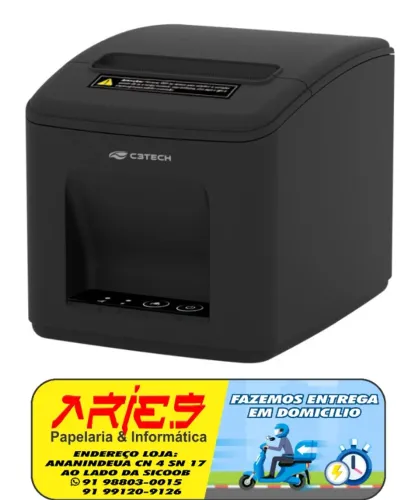 IMPRESSORA TERMICA PARA RECIBO OU CUPOM C3TECH IT-110 USB E ETHERNET BIVOLT