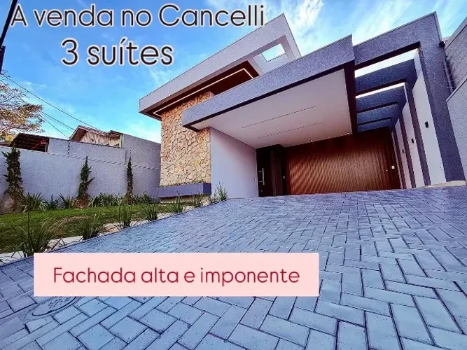 Casa térrea com 3 suítes no Cancelli