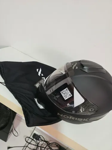 Capacete Norisk Razor Solid preto fosco Fd802 Tam.58