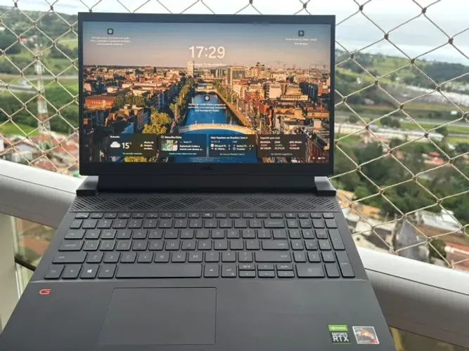 Notebook Dell G15 Ryzen 7 RTX 3060 Tela 165hz SSD 512GB 16GB Memoria Ram