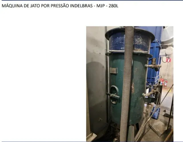 Máquina de Jato por Pressão / Central Exaustora / Cabine de Jato