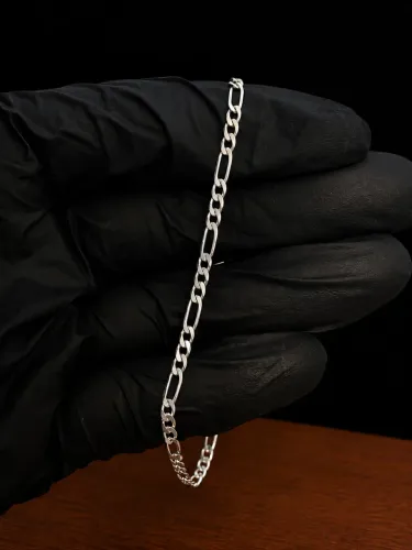 Pulseira de prata 3x1 3mm com garantia eterna + limpa prata de brinde 