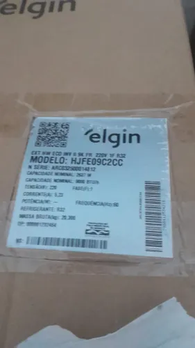 VENDO AR CONDICIONADO ELGIN 9000BTUs com com apenas um ano de uso,