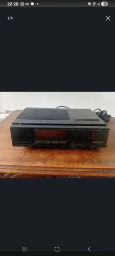 Rádio Relógio Philips vintage