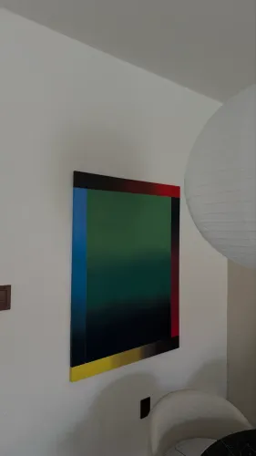 Tela artística aurora @artesvisuaisgus