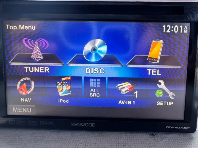 DVD cd usb radio Bluetooth kenwood 2 dim na promoção 