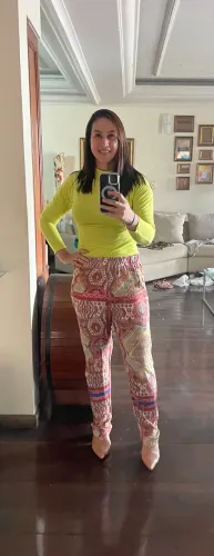 Calça estampada