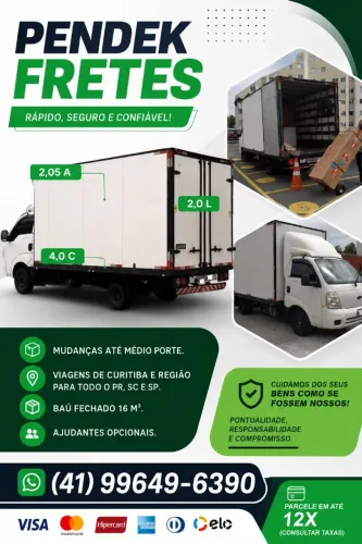 Fretes/ Mudanças/ Viagens interestaduais