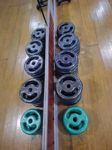 Anilhas musculação emborrachada vazada 5KG