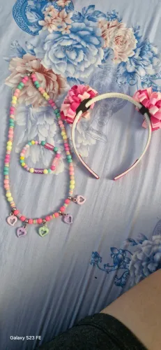 Tiara +kit colar infantil (usado)