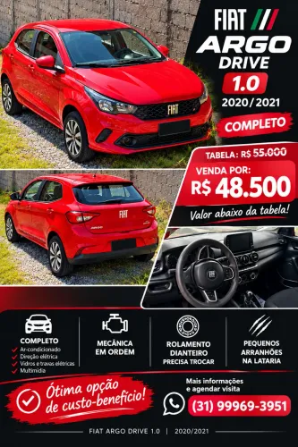 Fiat Argo Drive 1.0 6V Flex 2021