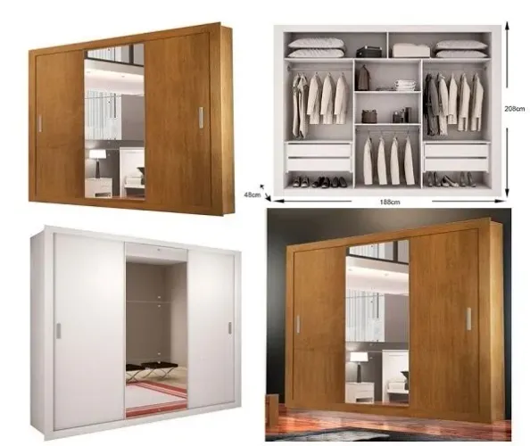 Guarda Roupas portas de correr - DIRETO DA FÁBRICA