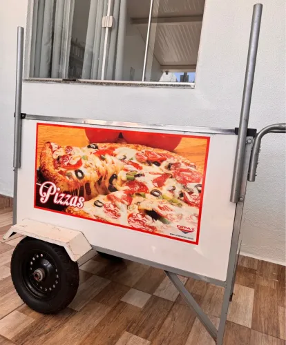 Carinho para lanche, roupas, doces e outros