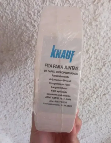 Fita De Papel Para Drywall - Knauf 50mm X 150m