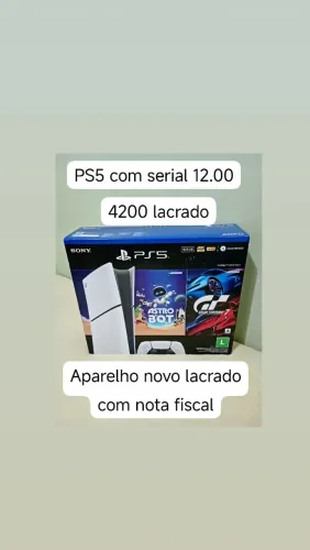 PS5 no serial 12.00 lacrado novo aceitamos seu PS4 como entrada