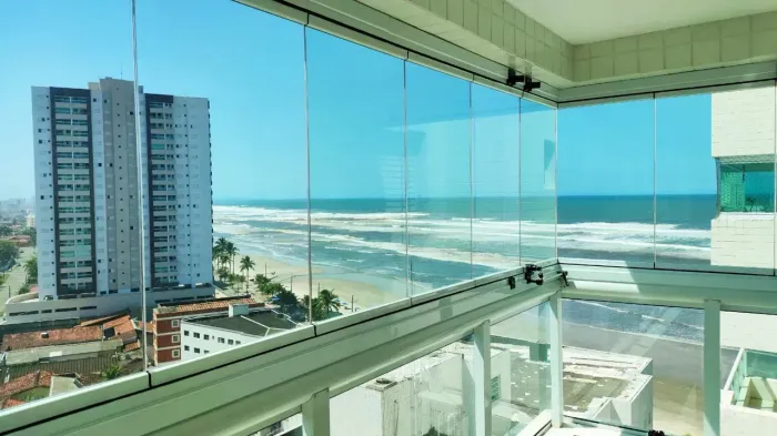 APARTAMENTO PRONTO PARA MORAR, PORTEIRA FECHADA, VISTA MAR, JARDIM PRAIA GRANDE MONGAGUÁ